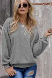 Gray Terry Thread Cashmere Sweathshirt