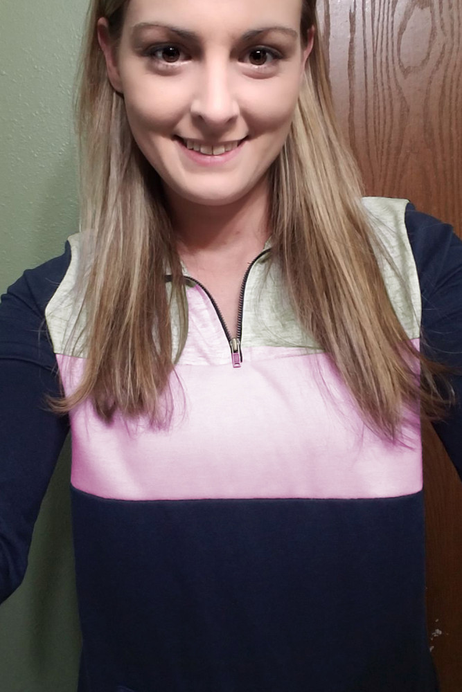 Pink On the Go Quarter Zip Pullover