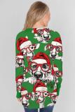 Green Ugly Christmas Cartoon Print Sweatshirt