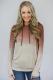 Brown Ombre Kangroo Pocket Pullover Hoodies