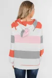 Orange Knocking Overlap Hoodie