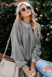 Gray Terry Thread Cashmere Sweathshirt