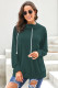 Green Long Sleeve Hoodie with Rope Drawstring