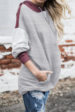 Gray Contrast Hoodie
