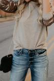 Apricot Gotta Have It Sequin Knit Top