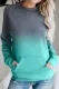 Blue Ombre Kangroo Pocket Pullover Sweatshirt