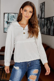 White Alpine Drawstring Hoodie