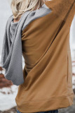 Khaki Contrast Hoodie