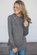 Gray Pine&Candy Cane Striped Hoodie
