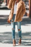 img Brown Iconic Pocketed Sherpa Jacket