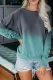 Blue Ombre Crewneck Long Sleeve Sweatshirt
