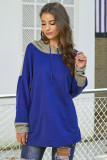Blue Contrast Hoodie