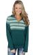Green Kangaroo Pocket Zip Collar Sweatshirt