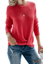 Red Knot Your Girlfriend Thermal Knit Top
