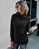 Autumn Plain Hoodie Sweat Shirt