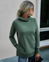 Autumn Plain Hoodie Sweat Shirt