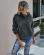 Autumn Plush Plain Hoodie Sweat Top