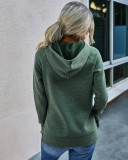 Autumn Plain Hoodie Sweat Shirt