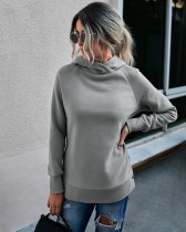 Autumn Plain Hoodie Sweat Shirt