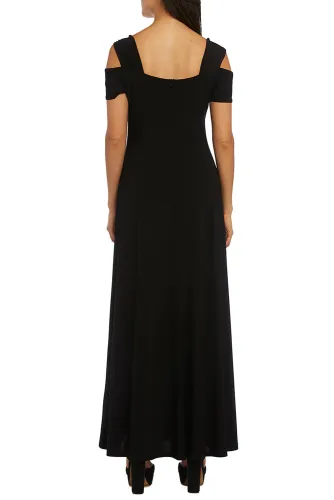 Black Long Cold Shoulder Dress