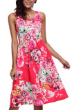 Fall in Love with Floral Print Boho Dress in Rosy