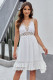 White Crochet Lace Ruffle Dress