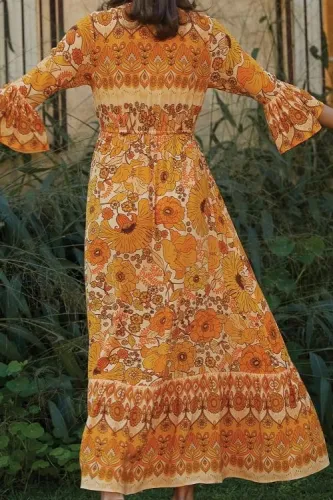 Orange Lady Love Maxi Dress