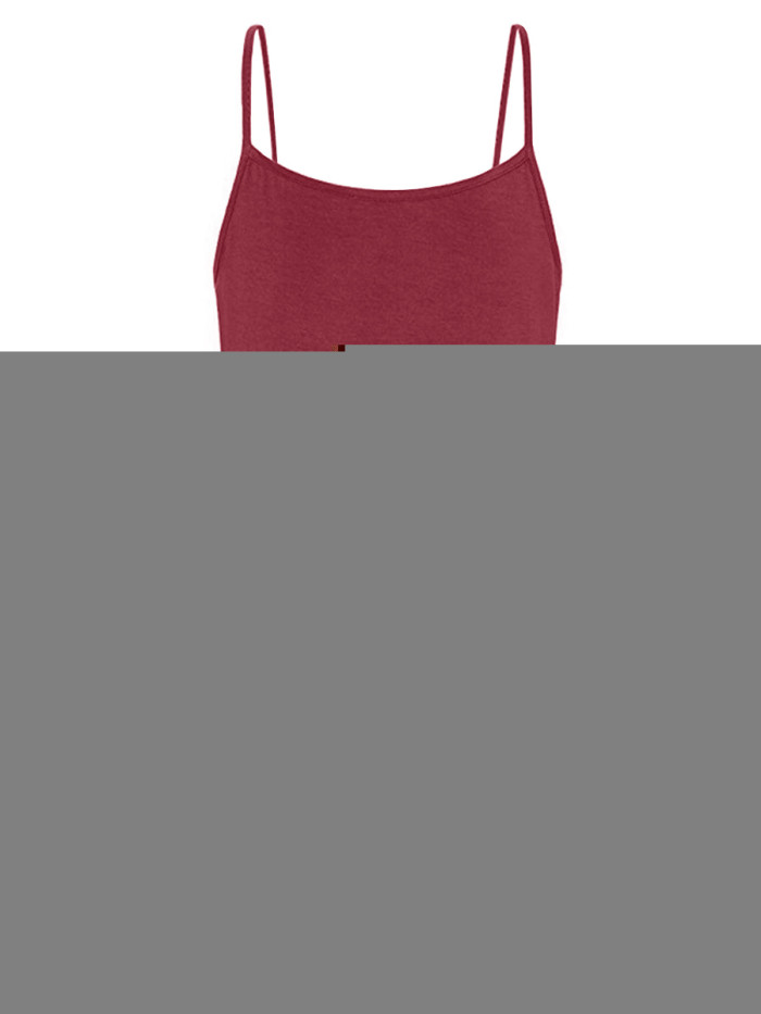 Burgundy Spaghetti Strap Double Breasted Shift Dress