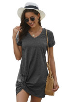 Black The Triblend Side Knot Dress