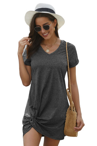 Black The Triblend Side Knot Dress