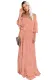 Pink Flower Child Off The Shoulder Lace Maxi Dress