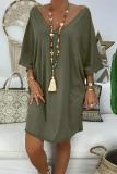 Green Petite Robe Farah