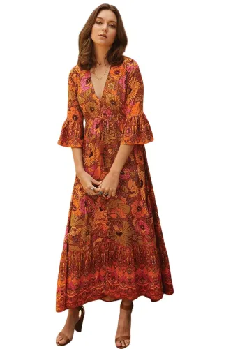 Multicolor Lady Love Maxi Dress