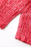 Red Botanical Print Dress