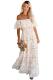 Above The Clouds Off The Shoulder Maxi Dress