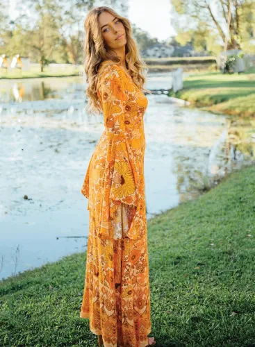 Yellow Majesty Dress