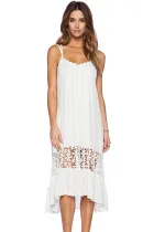 White Midi Jersey Dress