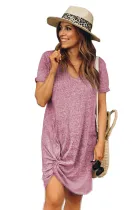 Pink The Triblend Side Knot Dress
