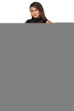 Black Plus Size Mesh Trim Hi-Lo Peplum Bodycon Dress