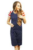 Stars Print Patriotic Tee Dress