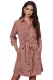 Pink Seeker Belted Shirt Dress