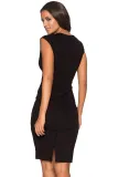 Blue Accents Colorblock Geometric Pattern Tube Dress