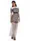 Black Lace Overlay Sheer Mesh Extension Maxi Dress