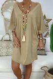 Khaki Petite Robe Farah