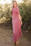 Taro Flowy Ruffles Short Sleeve Casual Dress