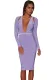 Shoulder Cutout Long-Sleeve Jersey Dress