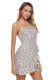 Ruffle Wrap Hemline Salix Leaf Sundress