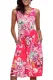 Fall in Love with Floral Print Boho Dress in Rosy