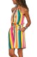 Multicolor Striped Tank Tunic Dress