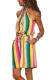 Multicolor Striped Tank Tunic Dress